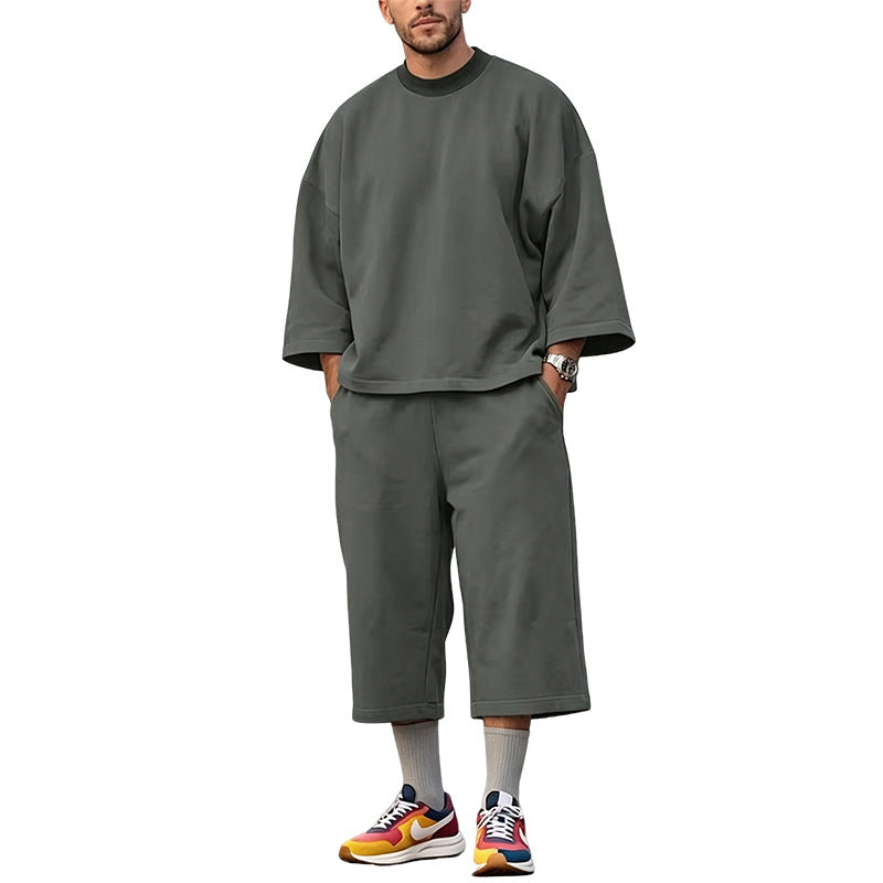 Ensemble Lounge Oversize Doux pour Femmes avec Manches Chauve-Souris Amples et Pantalon Élastique Echoarchiv