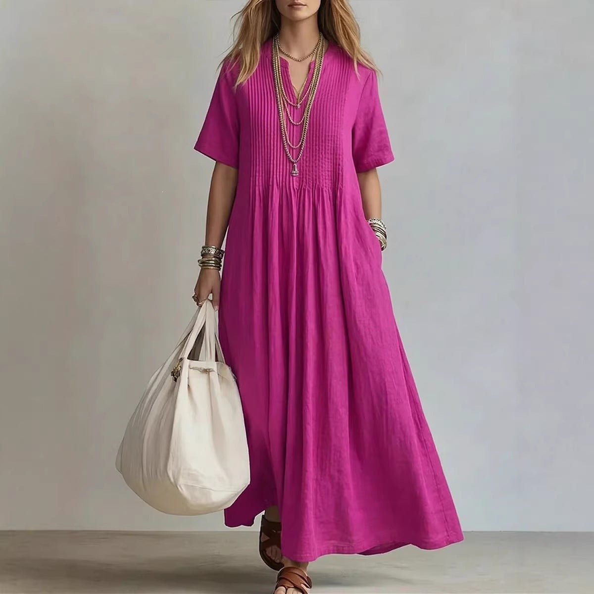 Robe d'été longue pour femmes Echo Archiv