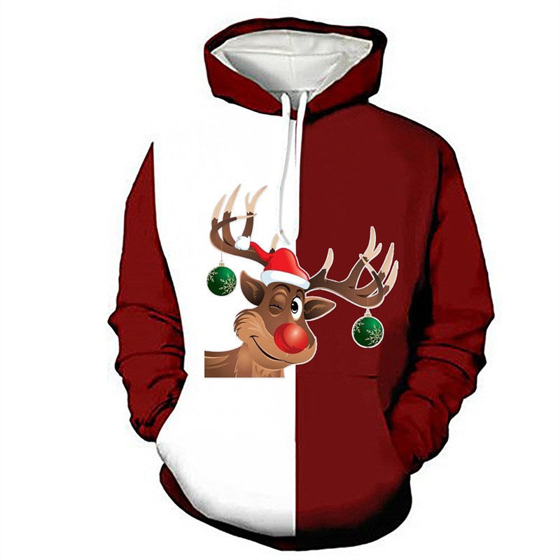 Sweat à capuche amusant pour femmes avec motif de Noël Echoarchiv