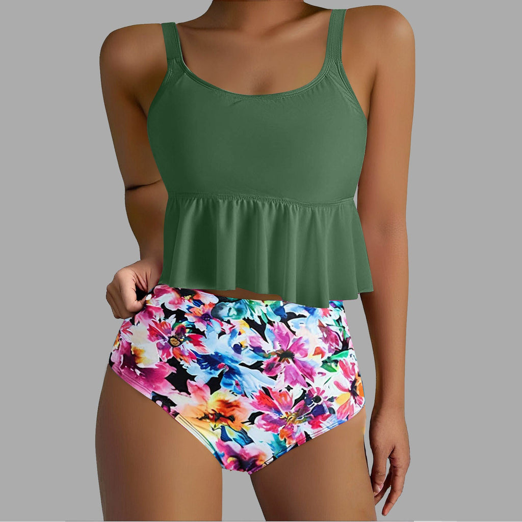 Ensemble tankini femme avec haut fluide et taille haute Echo Archiv