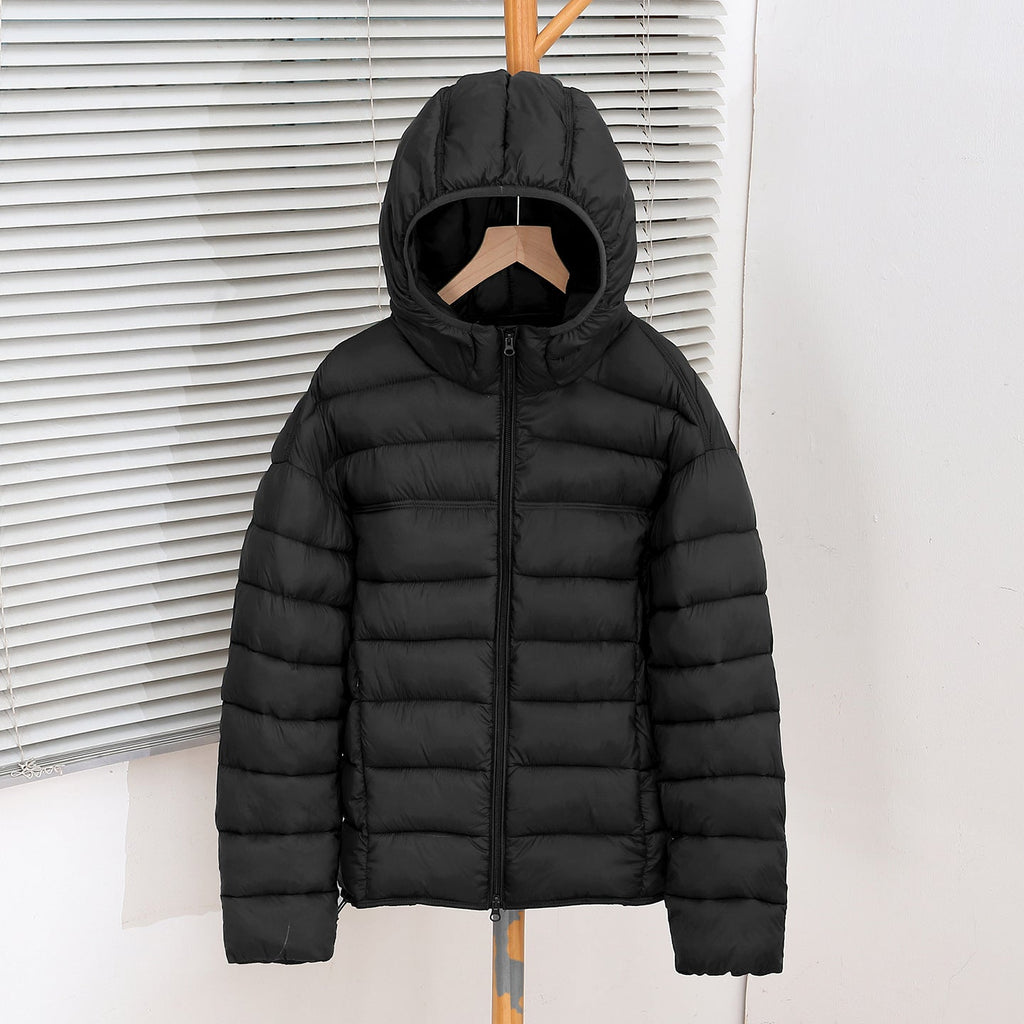 Veste courte matelassée ultralégère pour femmes avec isolation thermique, capuche ergonomique et design compressible Echo Archiv