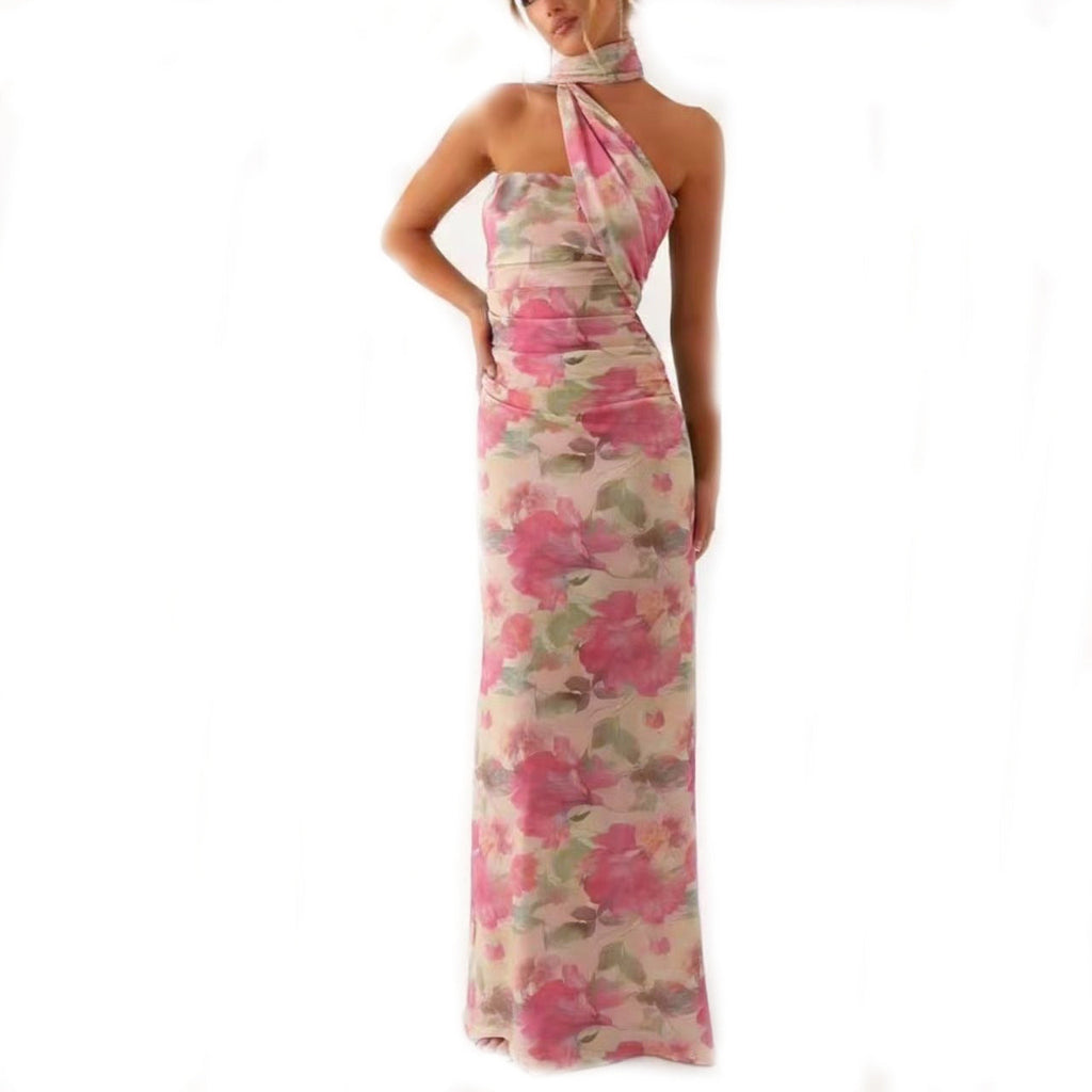 Robe Maxi Femme avec Design Floral Heidi-Mode