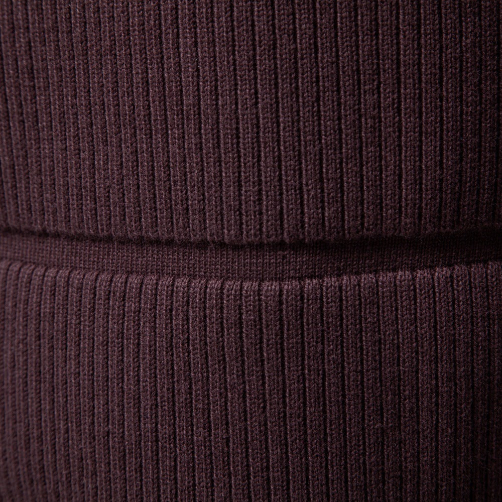 Pull en maille à col rond pour hommes avec effet matelassé et bords côtelés Echoarchiv