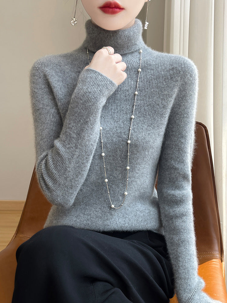 Pull col roulé slim fit pour femmes