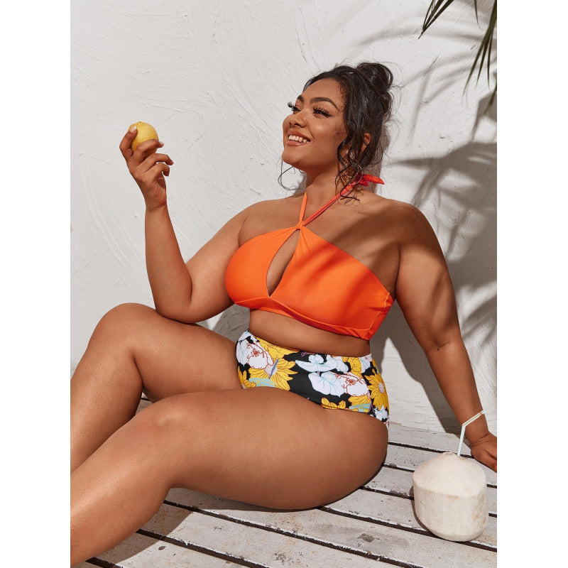 Bikini Femme de Haute Qualité avec Découpes et Slip Taille Haute R&B