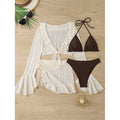 Ensemble de bikini pour femmes avec veste de plage transparente Echo Archiv
