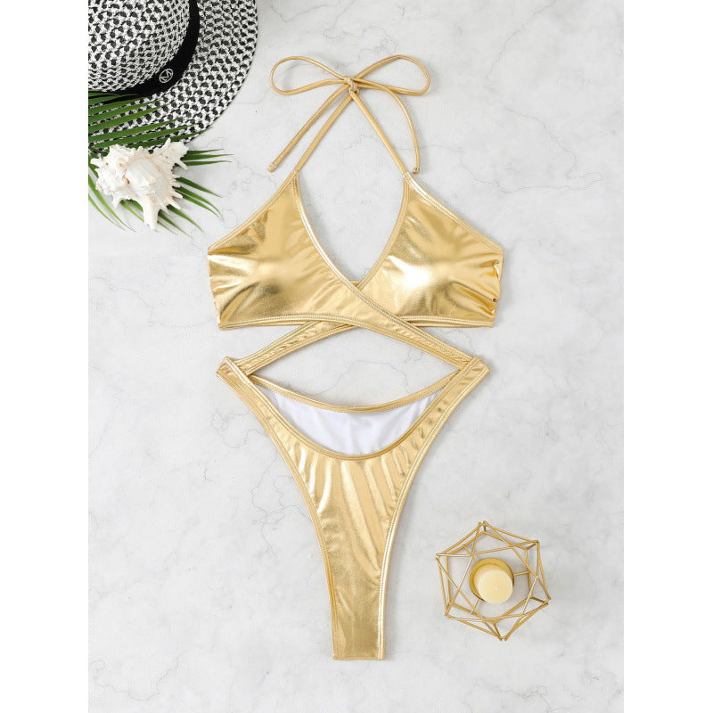 Bikini Triangle Brillant pour Femmes avec Design Enveloppant Raffiné Echo Archiv