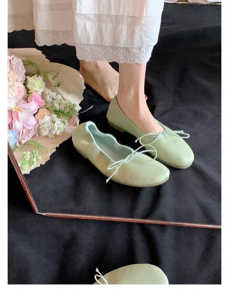 Ballerines pour femmes avec construction de sangle élastique et semelle intérieure confortable R&B