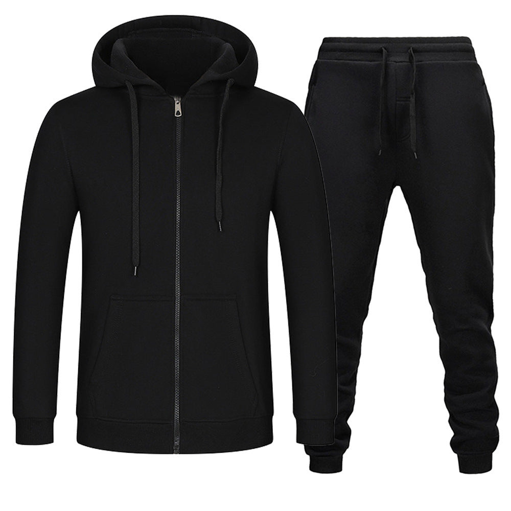 Ensemble de training confort pour hommes avec fermeture éclair frontale robuste, coutures renforcées et pantalon de jogging avec poches zippées cachées Echo Archiv