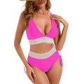 Ensemble de bikini taille haute pour femmes avec bande enroulée moderne Echo Archiv