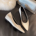 Ballerines pointues pour femmes à la mode en cuir de haute qualité R&B