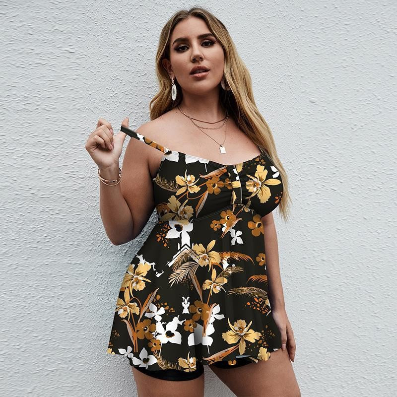 Tankini Femme avec un design flatteur et shorts intégrés R&B
