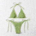 Bikini triangle raffiné pour femmes avec bretelles réglables R&B