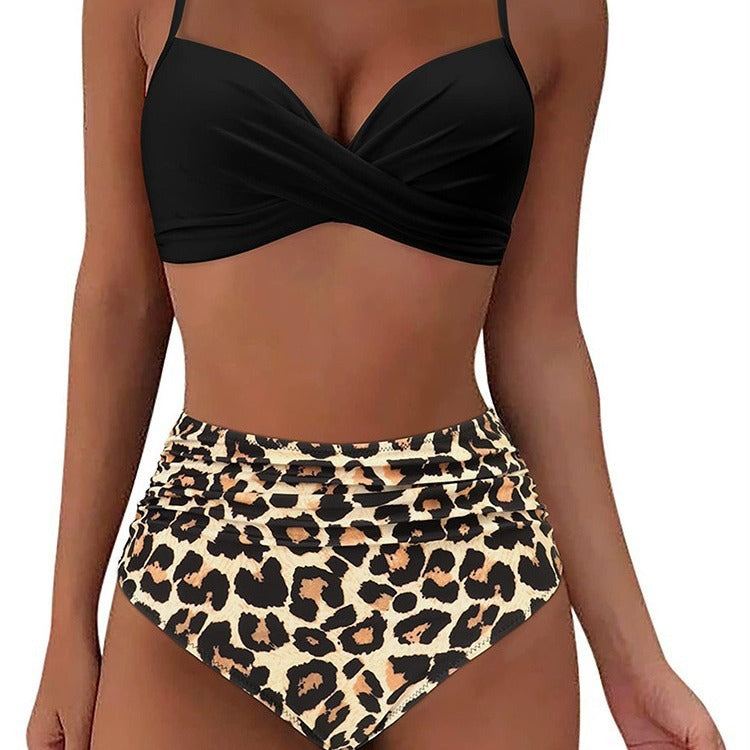 Ensemble de bikini taille haute pour femmes avec design enroulé Echo Archiv