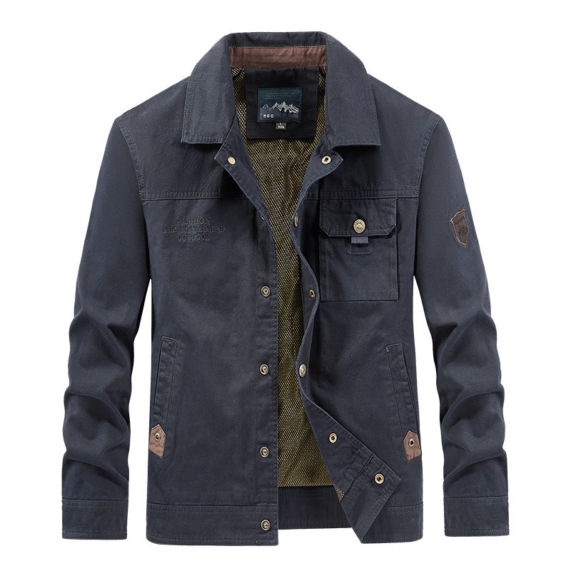 Veste de champ en toile légère pour hommes avec rabat poitrine, doublure en maille respirante et plusieurs poches Echo Archiv
