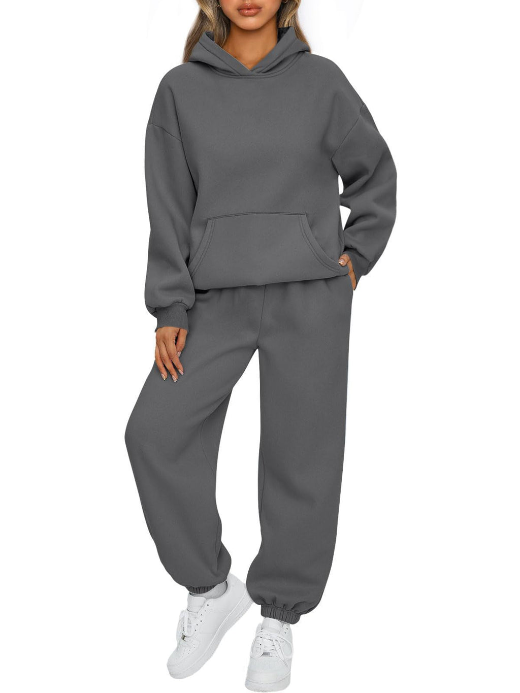 Ensemble confortable de sweat à capuche oversize et de jogging pour femmes en mélange de coton doux Echo Archiv