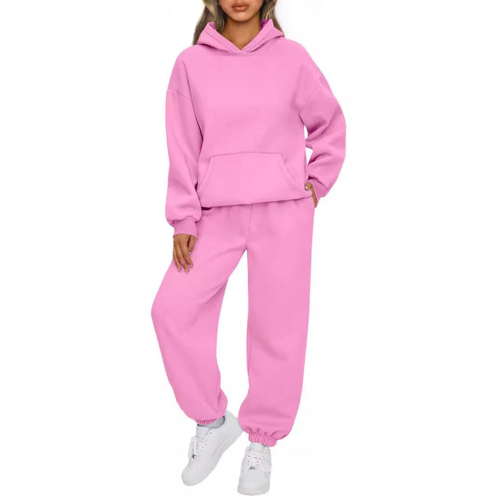 Ensemble Hoodie Oversized et Pantalon de Jogging pour Femmes en Mélange de Coton Doux Echo Archiv