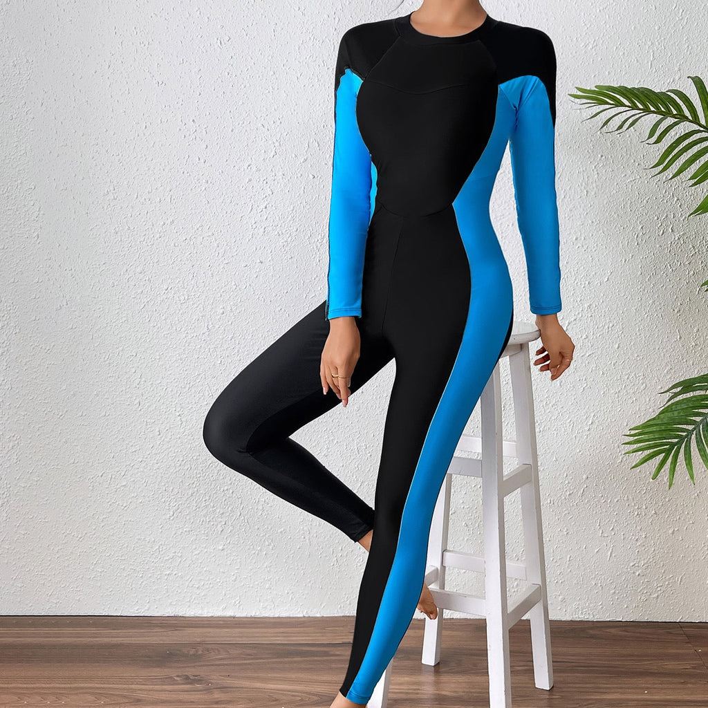 Combinaison de surf fonctionnelle pour femmes avec manches longues R&B
