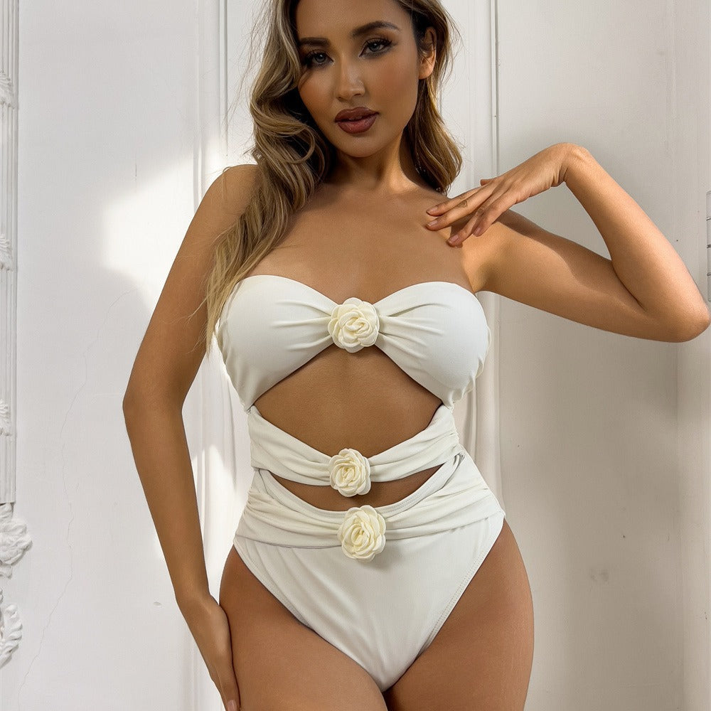 Monokini Élégant pour Femmes avec Design Floral et Détails Découpés Echo Archiv