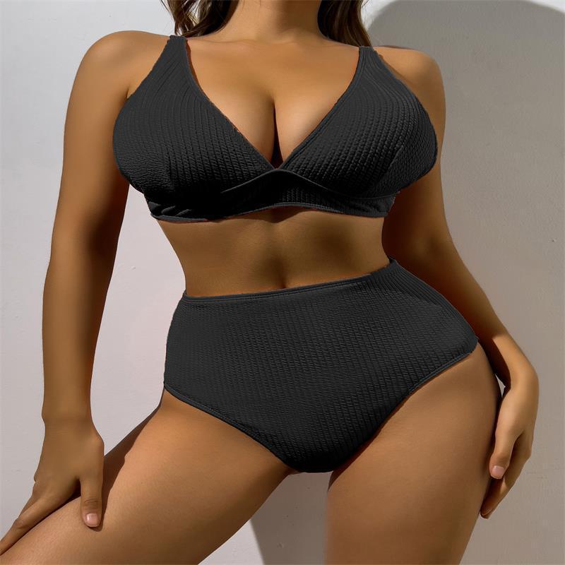 Bikini Femme Taille Haute avec Haut Structuré R&B