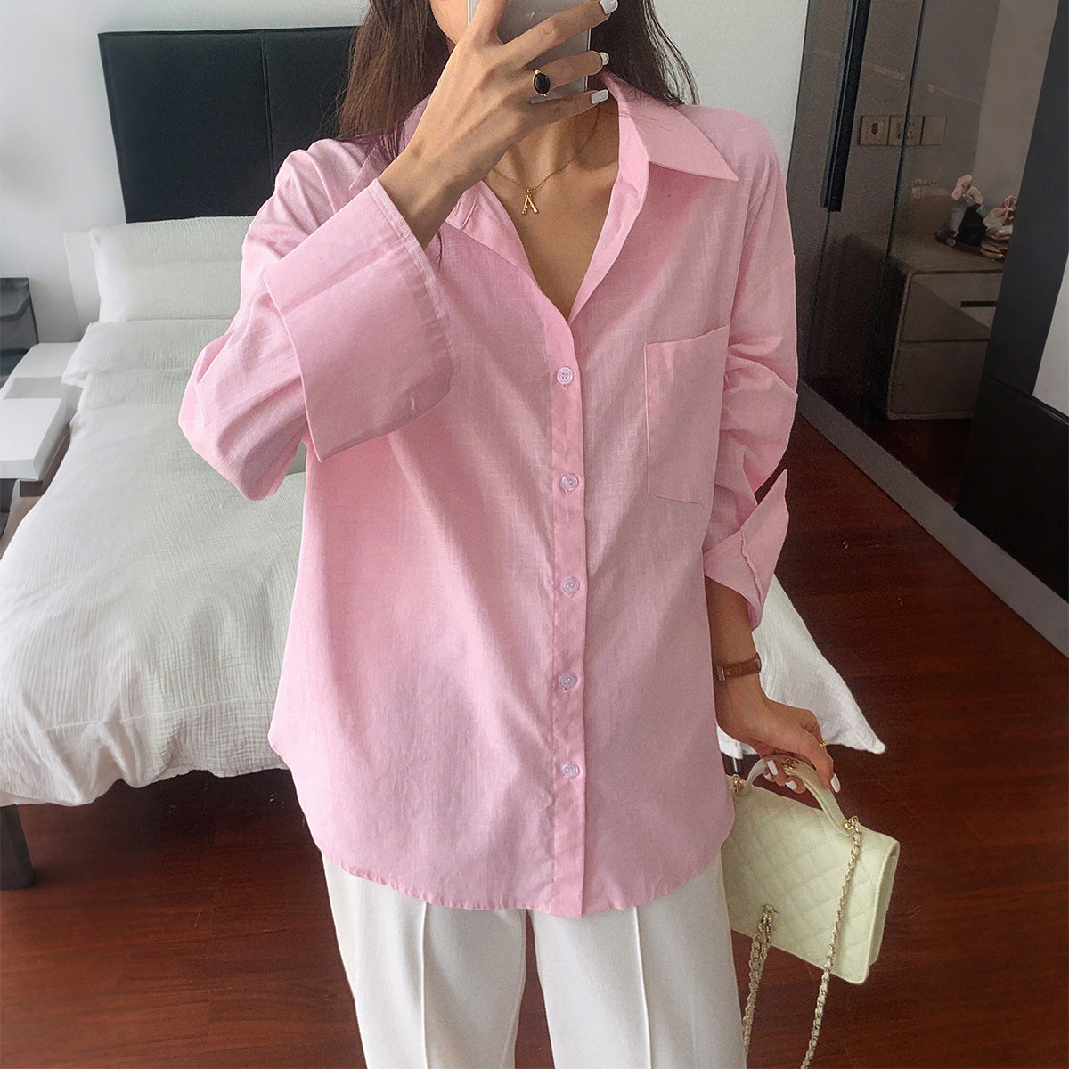 Ensemble d'été deux pièces pour femmes composé d'une chemise oversize légère et d'une robe mini sans manches Echo Archiv