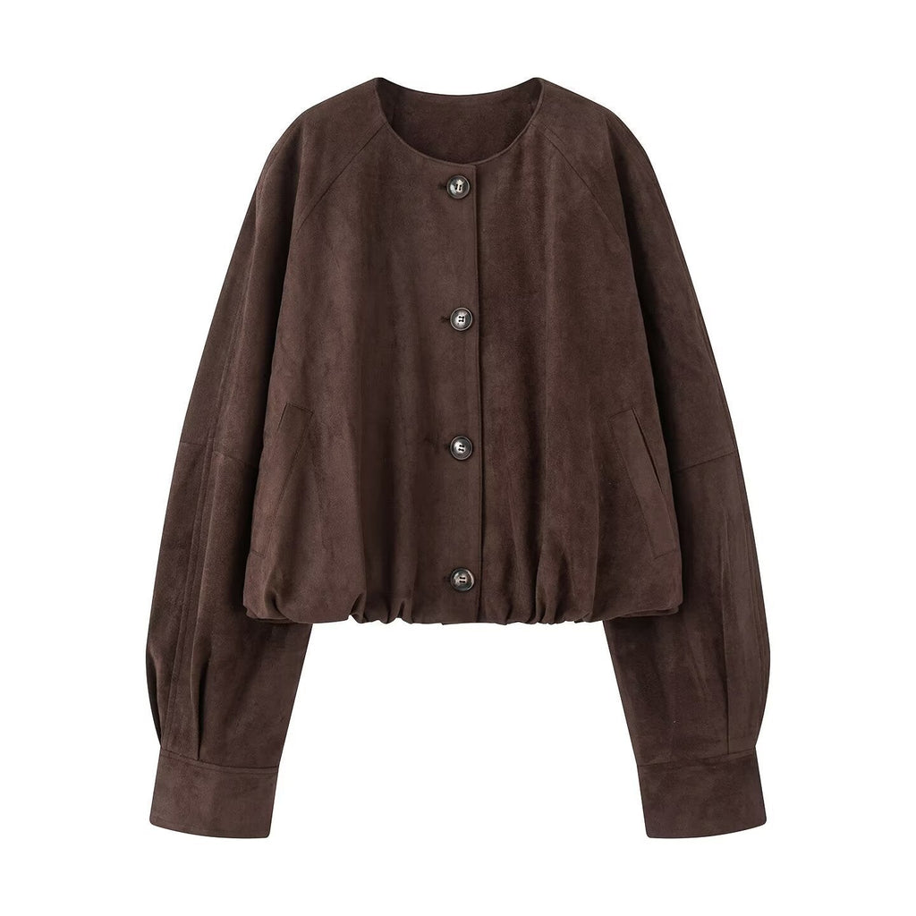 Veste en Suède Mode et Décontractée pour Femmes