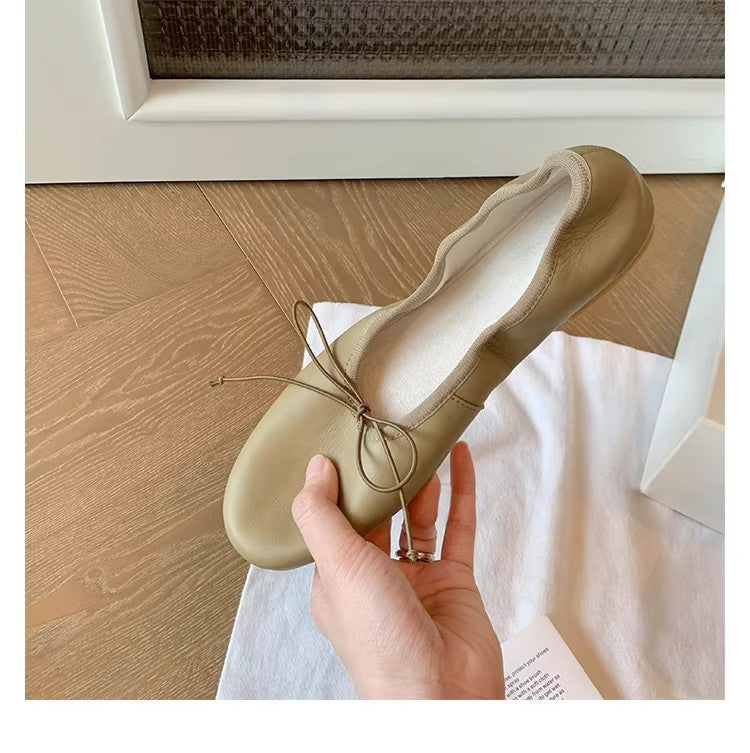 Ballerines pour femmes avec construction de sangle élastique et semelle intérieure confortable R&B