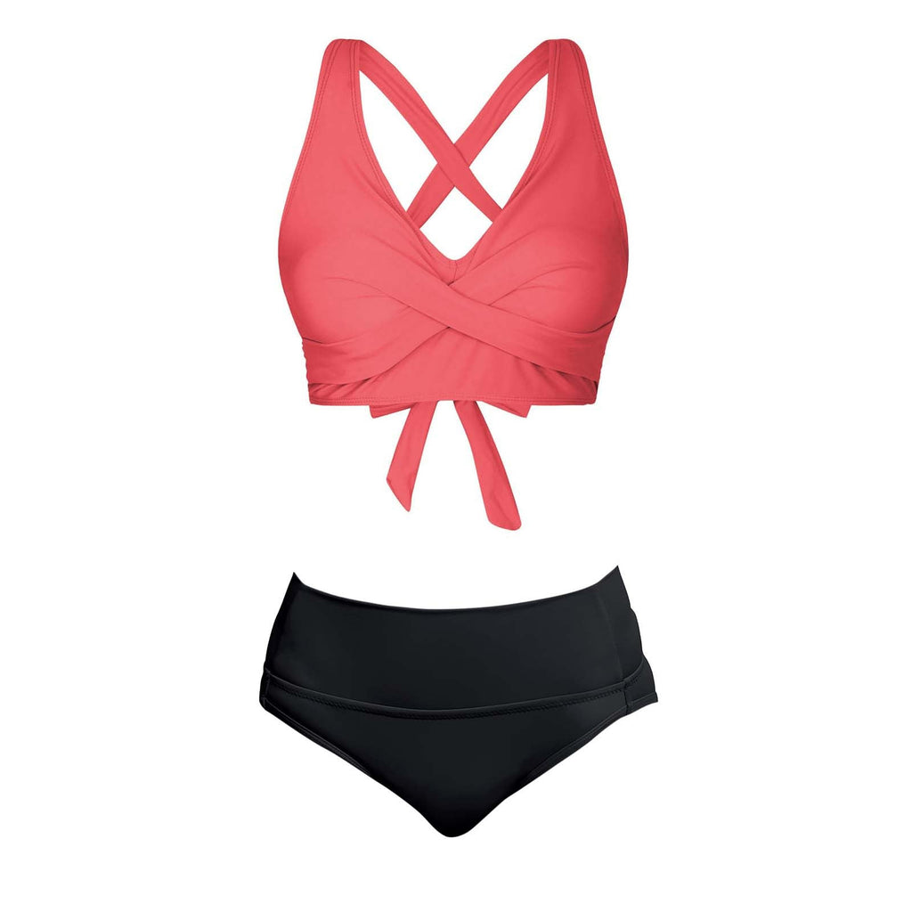 Maillot de bain deux pièces pour femmes avec design floral R&B