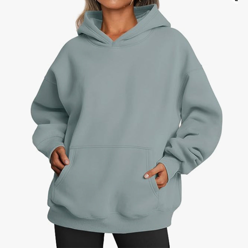 Pull à capuche en molleton Relax pour femmes avec poche kangourou, dos allongé et épaules tombantes Echo Archiv