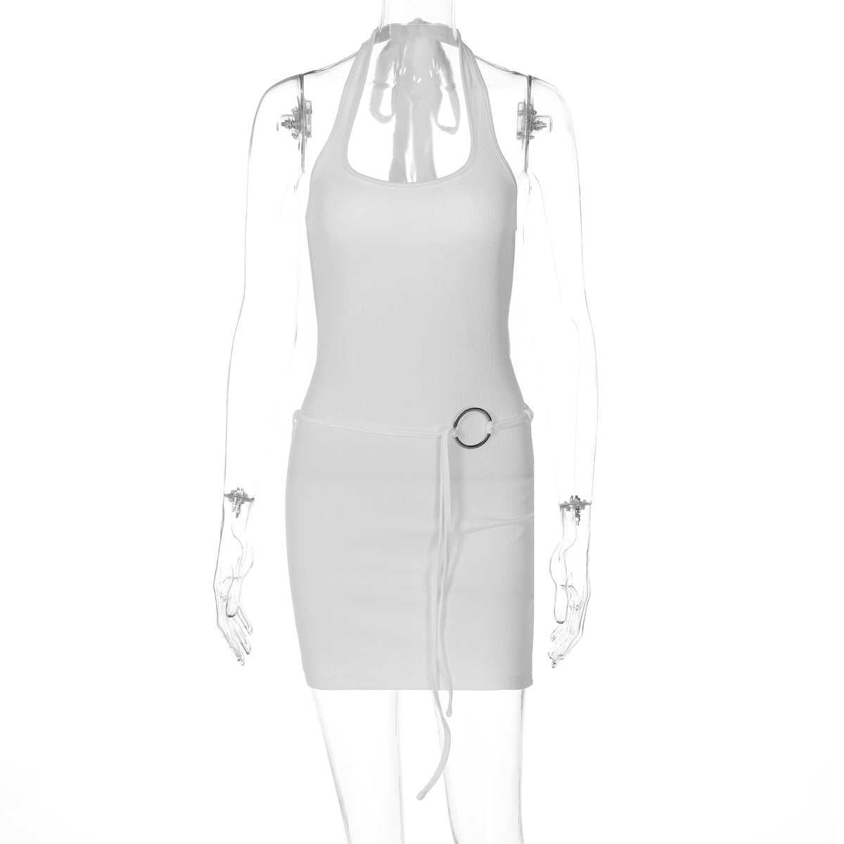 Robe mini femme avec taille ajustable et décolleté dos décontracté Heidi-Mode
