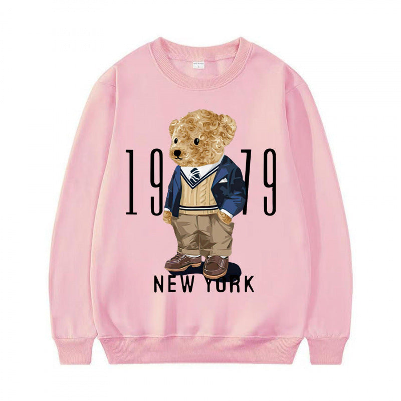 Sweatshirt confortable pour femmes avec motif d'ours Echoarchiv
