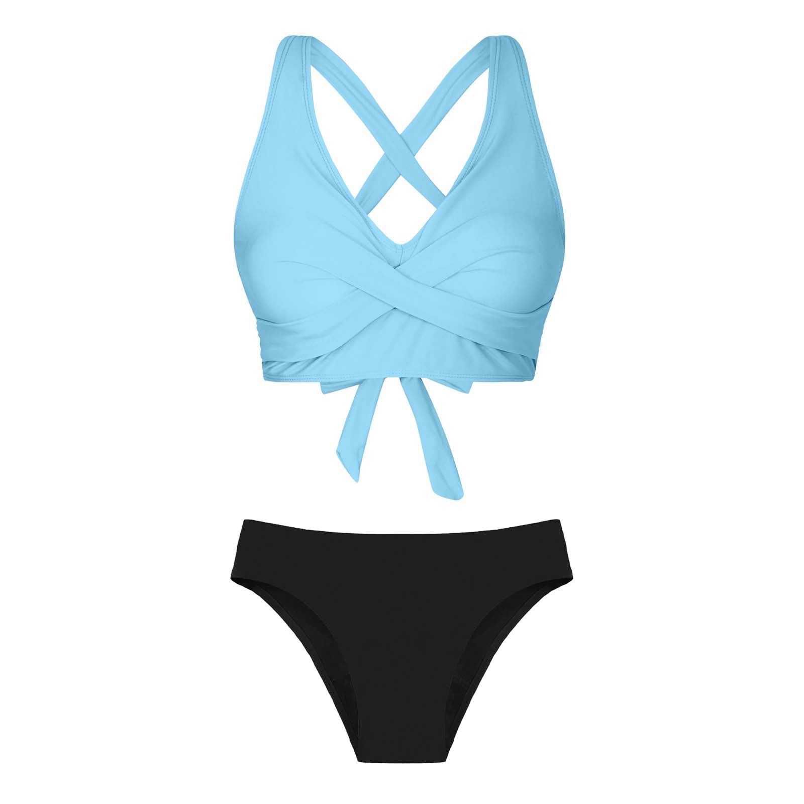 Maillot de bain deux pièces pour femmes avec design floral R&B