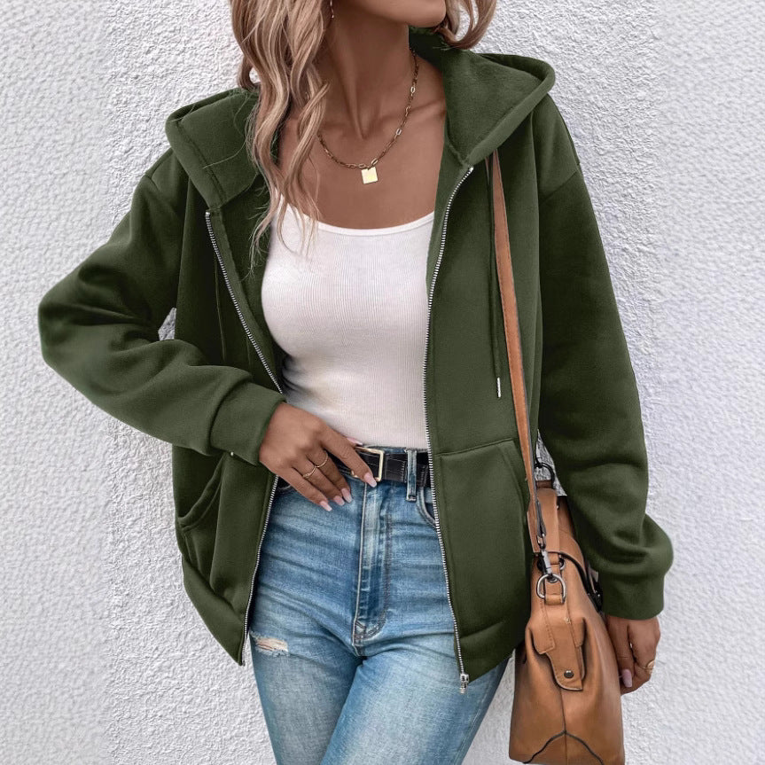 Veste à capuche douce et chaude pour femmes