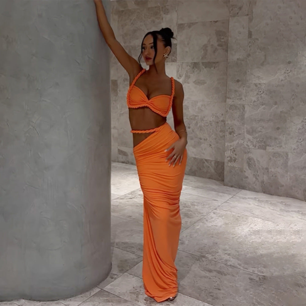 Ensemble de bikini pour femmes avec jupe portefeuille élégante R&B