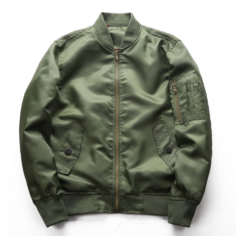 Veste bomber classique pour hommes en nylon déperlant avec poignets côtelés et poche à bras Echo Archiv