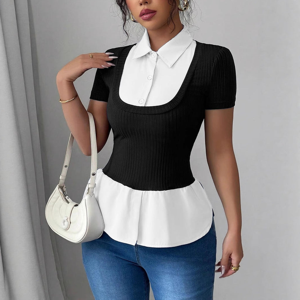 Haut élégant pour femmes avec ourlet fluide R&B