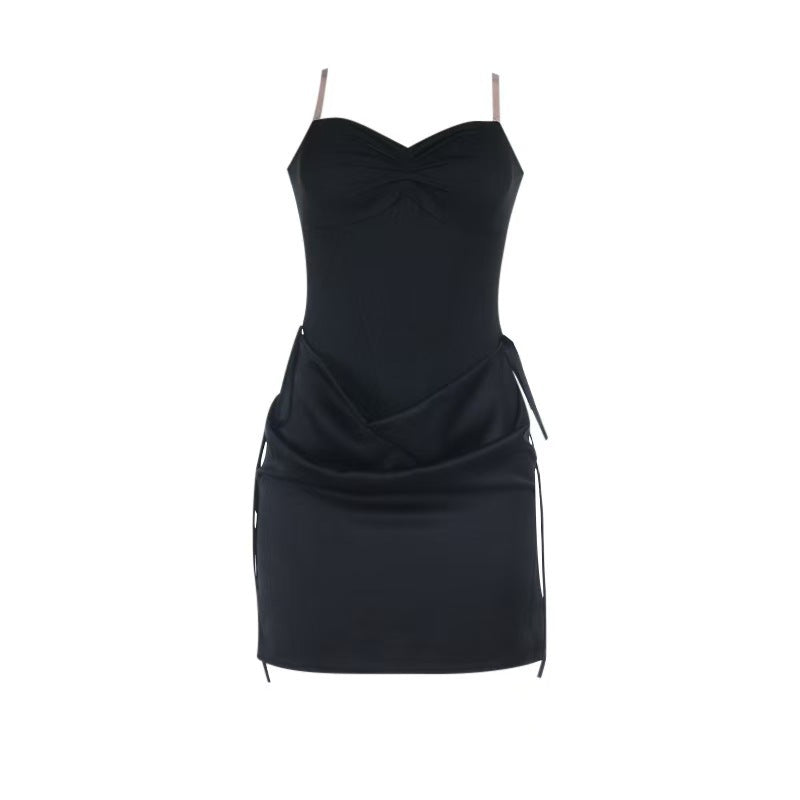 Robe Mini Sexy Femme avec haut cintré et drapé élégant R&B