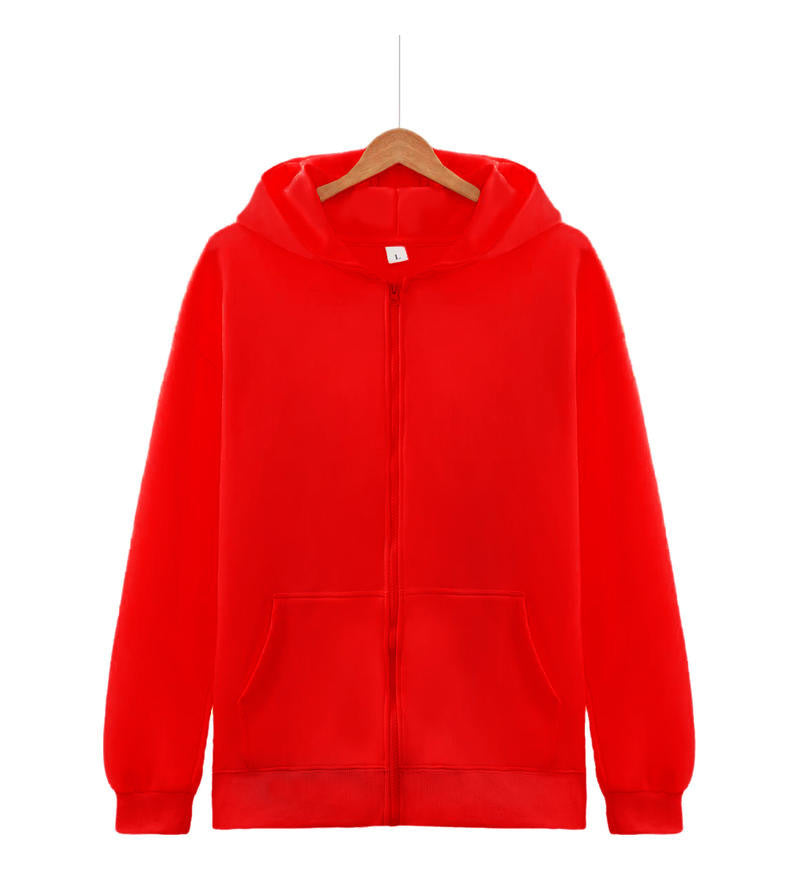 Hoodie unisexe nan léger avec fermeture éclair, en French-Terry gratté à l'intérieur, coutures plates et poches kangourou Echo Archiv