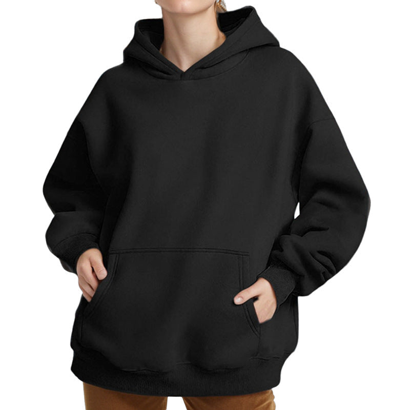 Haut à capuche oversize pour femmes avec poche kangourou, doublure en French-Terry et épaules tombantes Echo Archiv