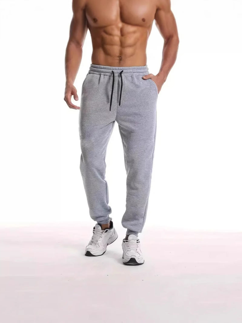 Pantalon de jogging unisexe nan athleisure avec polaire grattée à l'intérieur, cordon élastique et finitions côtelées aux chevilles Echo Archiv