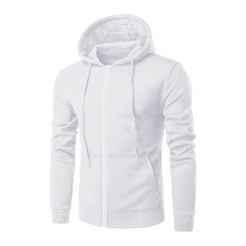 Veste à capuche zippée pour hommes, coupe slim, avec doublure en polaire douce et poches kangourou - Echo Archiv