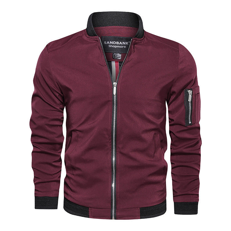 Veste bomber légère pour hommes avec fermeture éclair et poche sur le bras Echo Archiv