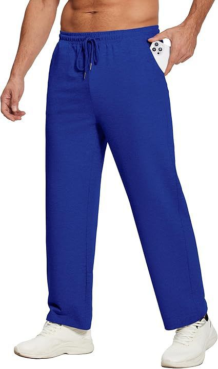Pantalon de lounge pour homme à coupe décontractée en jersey doux avec cordon de serrage, taille élastique et jambe droite Echo Archiv