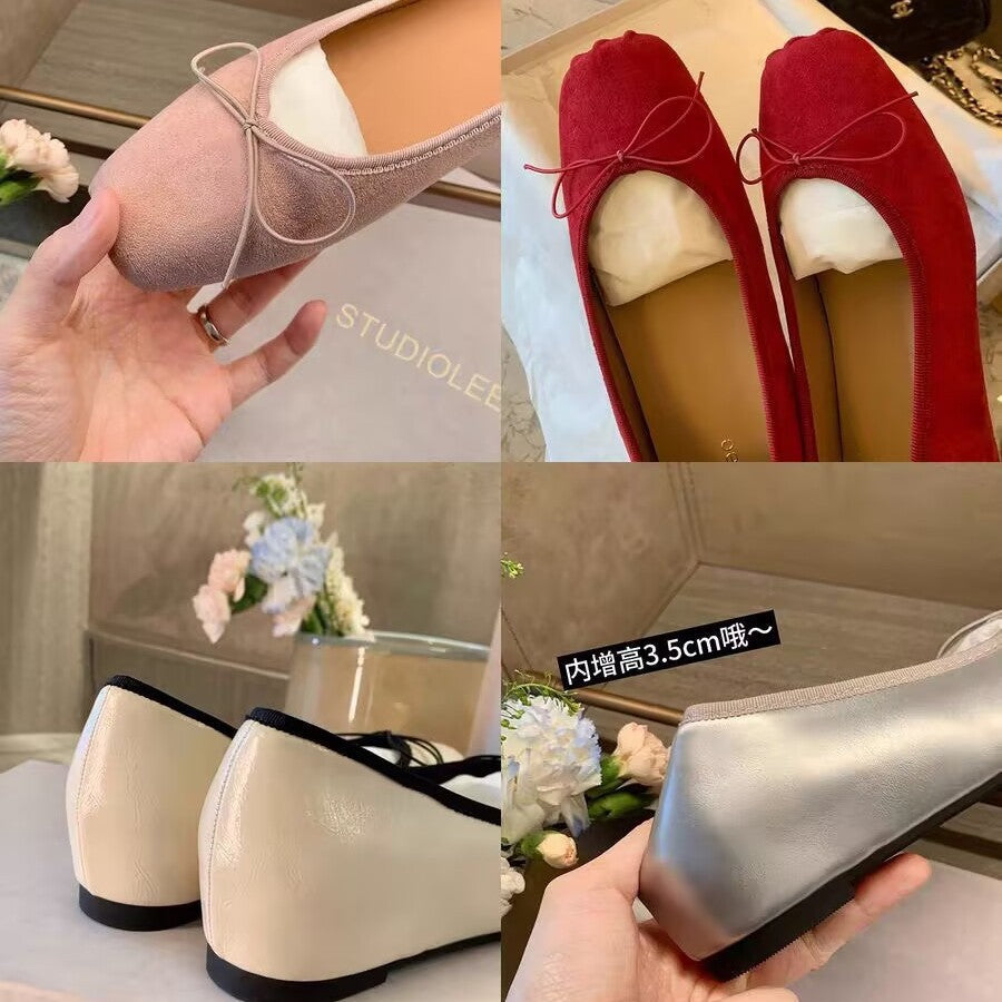 Ballerines pour femmes avec accent scintillant à la mode et doublure intérieure confortable R&B