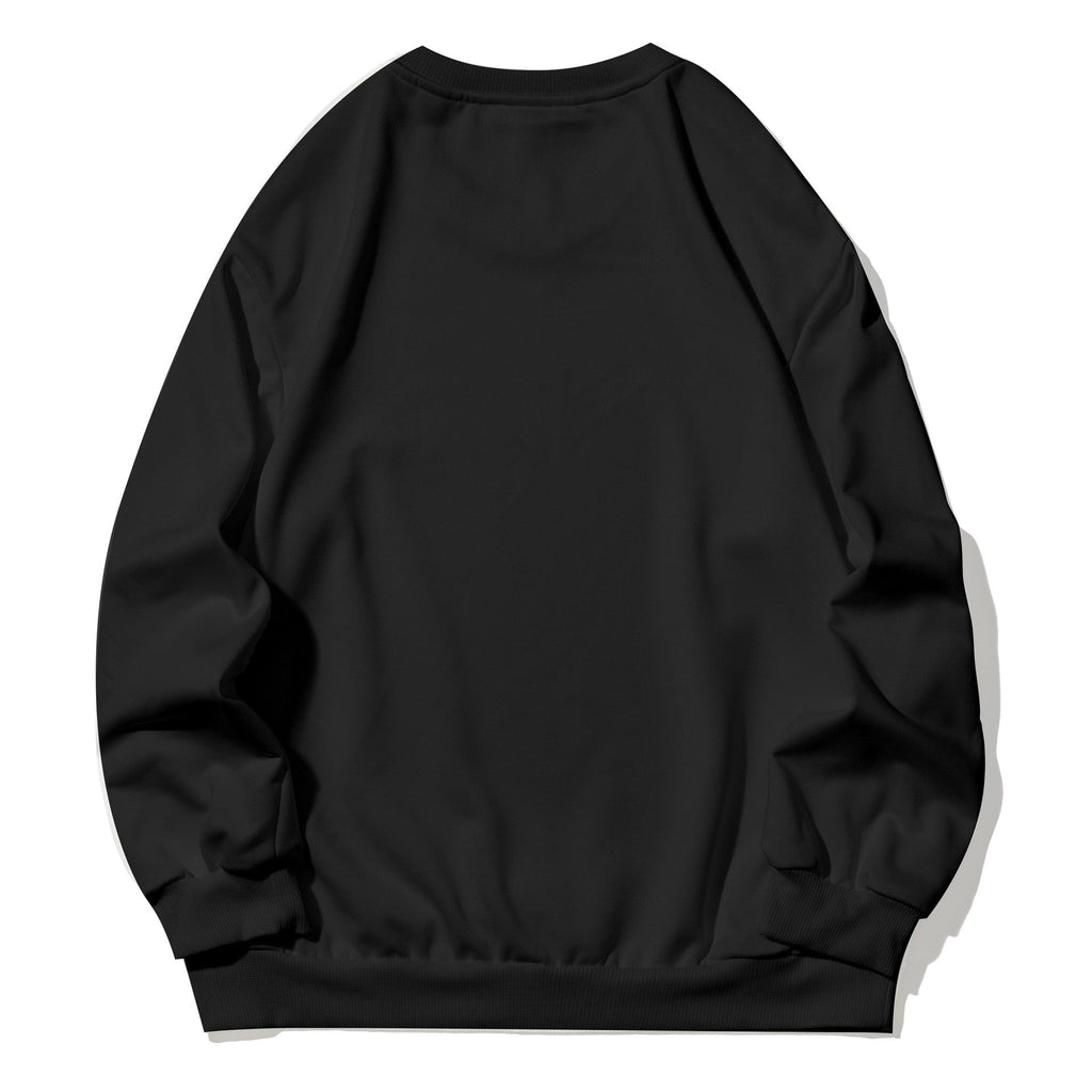 Robe sweat oversize pour femmes avec imprimé squelette d'Halloween, mélange de coton doux et col rond côtelé Echo Archiv