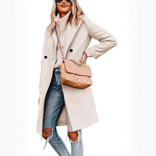 Manteau en Laine Élégant pour Femmes