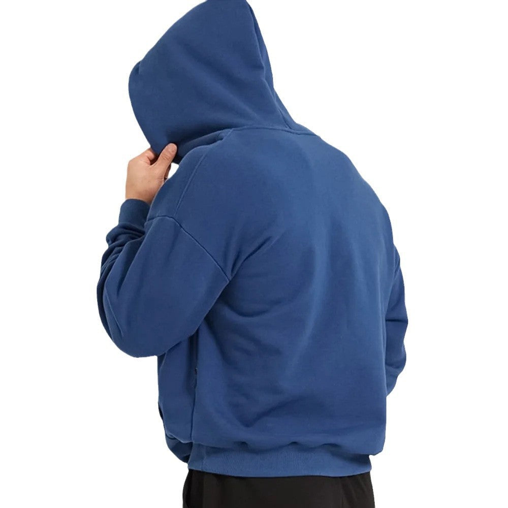 Homme nan sweat à capuche lourd en coupe boxy avec poche kangourou, ourlet côtelé et intérieur gratté Echo Archiv