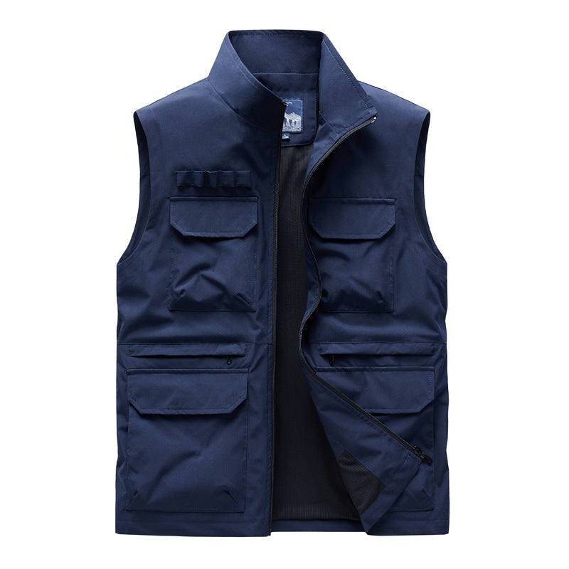 Gilet utilitaire tactique pour hommes Echo Archiv avec organisateur de poches modulaire, fermeture éclair dissimulée et col renforcé