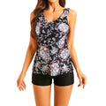 Haut de Tankini Femme avec des Volants Ludiques et un Design Floral Echo Archiv