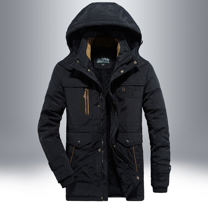 Veste de plein air imperméable pour hommes avec doublure en polaire